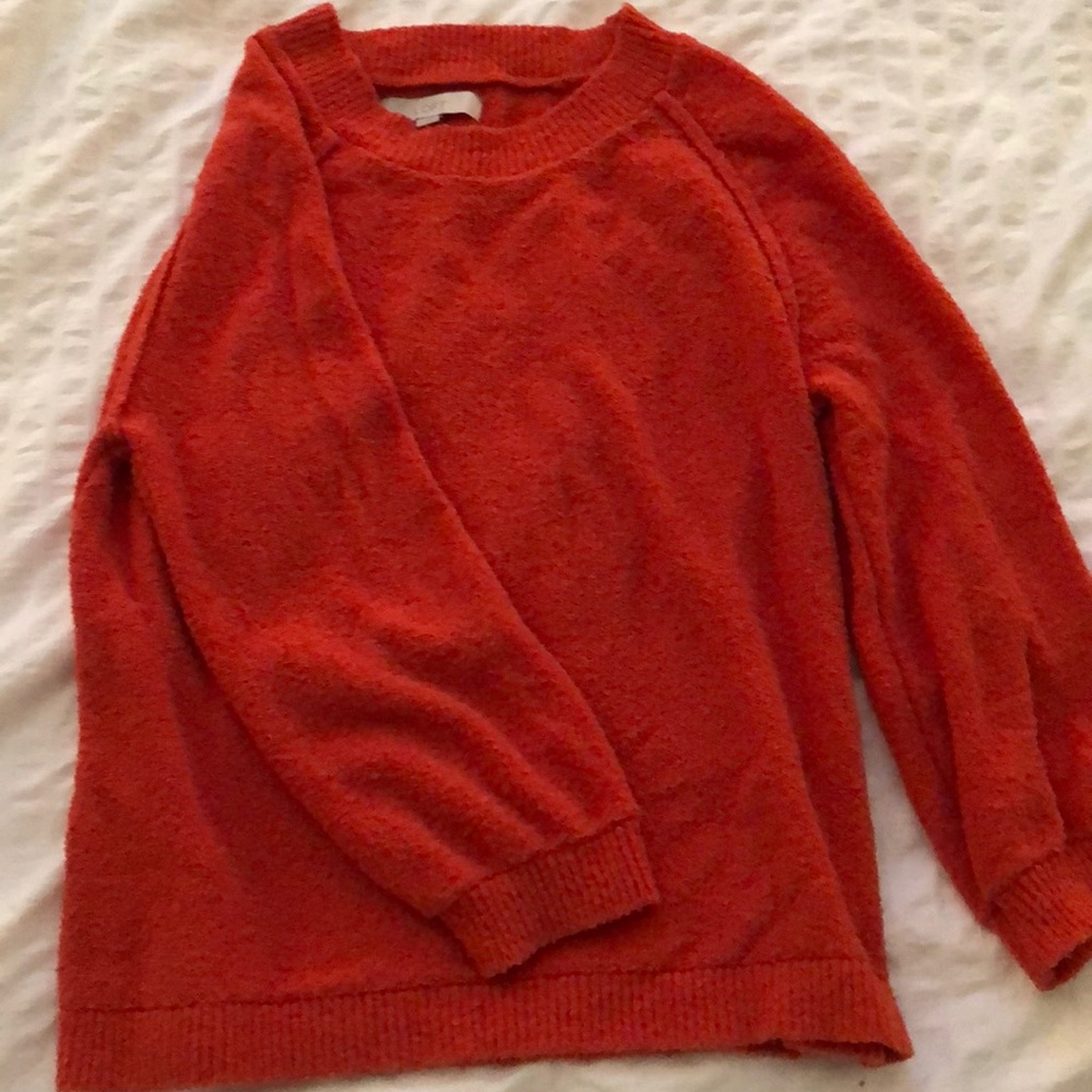 Orange long sleeve sweater